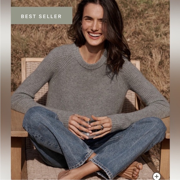 ❤️Sold❤️ Jenni Kayne | Heather Grey 100% Cashmere Sweater - Picture 9 of 11